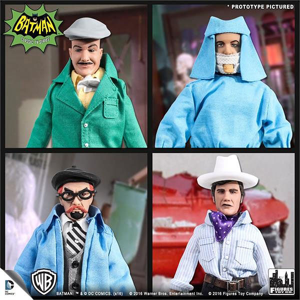 Batman 1966 TV Series - Retro 8 Inch Action Figure Villain Series: 4Type Set