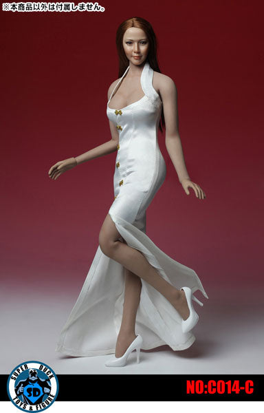 1/6 Cheongsam Dress Set White (DOLL ACCESSORY)　