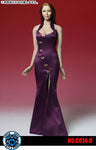 1/6 Cheongsam Dress Set Purple (DOLL ACCESSORY)　