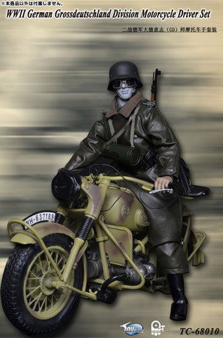 1/6 WWII German Grossdeutschland Division Motorcycle Driver Set (DOLL ACCESSORY)　
