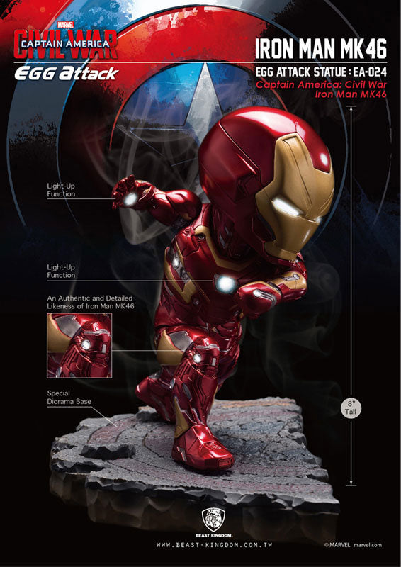 Egg Attack "Captain America: Civil War" Captain America vs Iron Man Mark 46