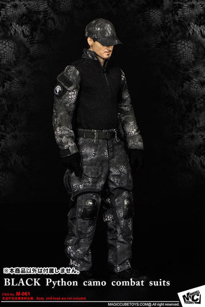 1/6 Black Python Camo Combat Suit Set (DOLL ACCESSORY)　