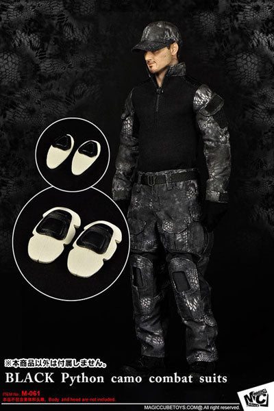 1/6 Black Python Camo Combat Suit Set (DOLL ACCESSORY)　