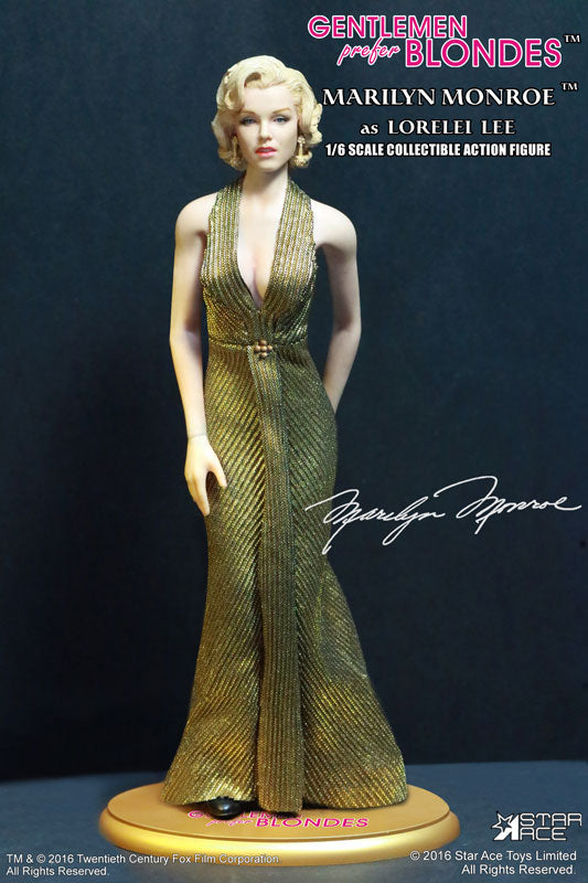 My Favorite Legend Series 1/6 Marilyn Monroe Lorelei Lee Gold