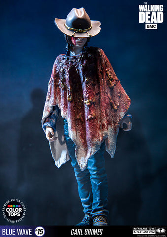 Color Tops Blue Wave - The Walking Dead: Carl Grimes 7 Inch Action Figure