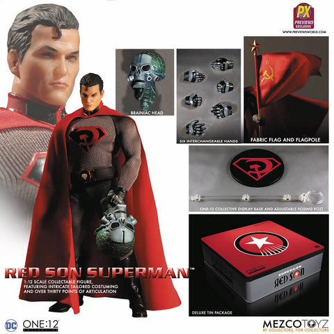 ONE:12 Collective - DC Comics: Preview Limited Superman 1/12 Action Figure Red Son ver.