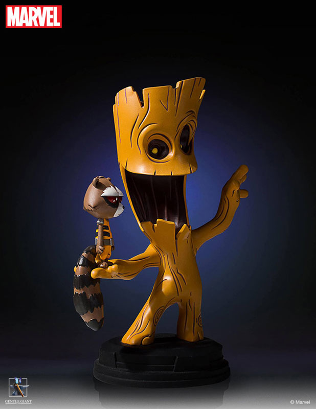 "Marvel Comics" Mini Statue: Groot & Rocket