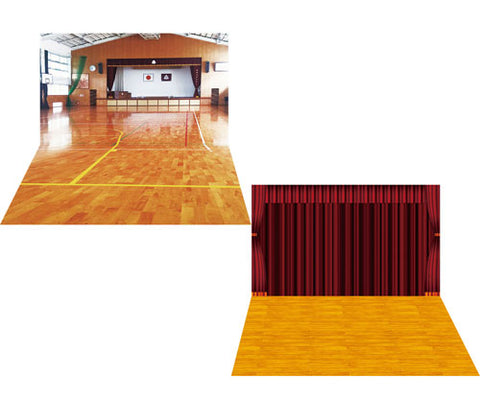 Diorama Sheet DSmEX-009 Gymnasium Set A