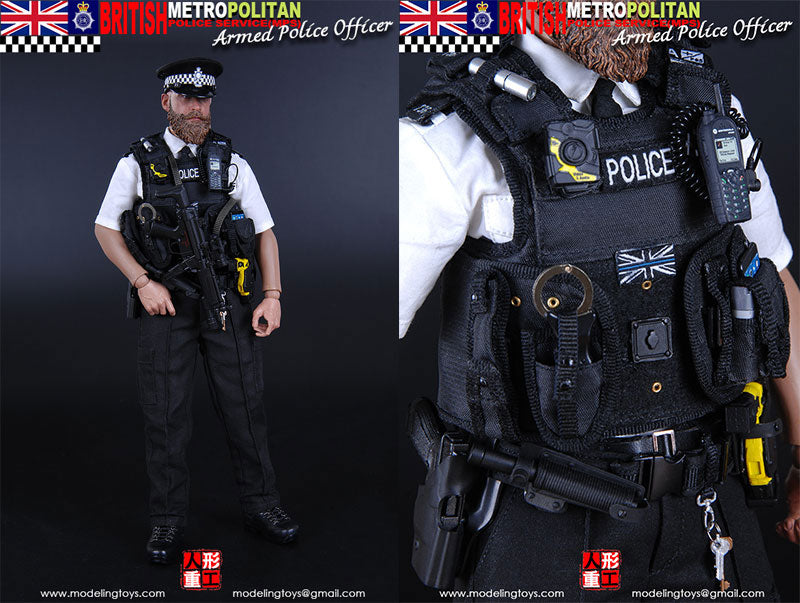 1/6 Military Series British Metropolitan Police Service - Armed Police Officer