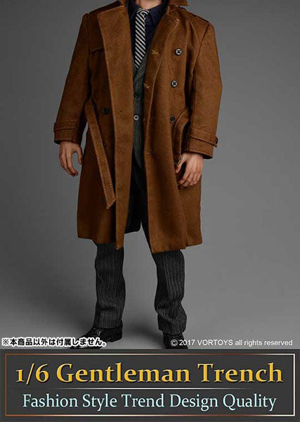 1/6 Gentleman Trench Coat & Suit Set (DOLL ACCESSORY)　