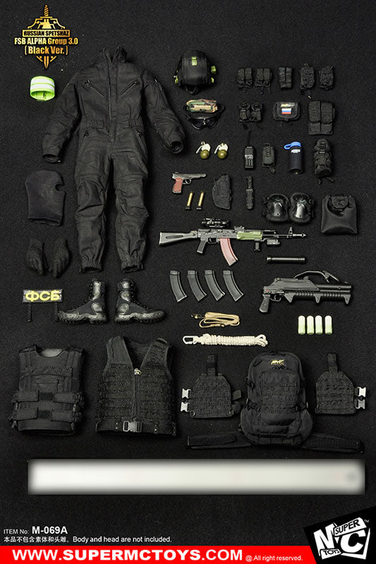 1/6 Russia Spetsnaz FSB Alpha Group 3.0 Set Black ver.　