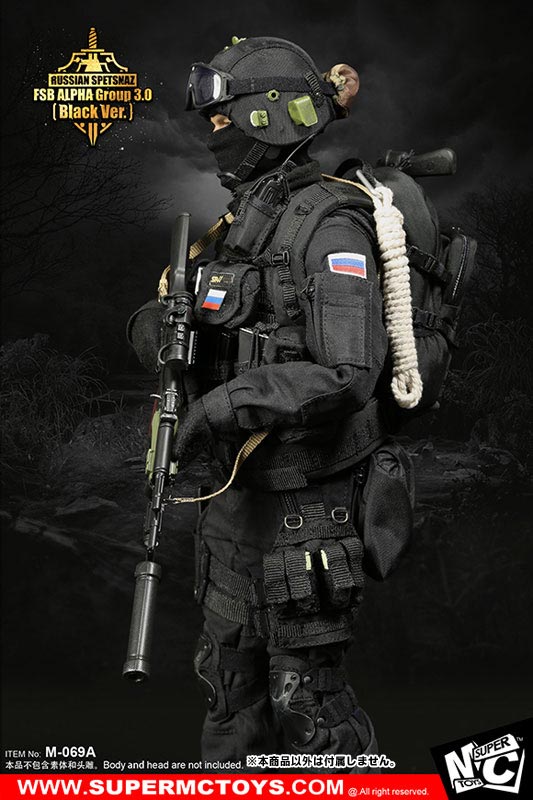 1/6 Russia Spetsnaz FSB Alpha Group 3.0 Set Black ver.　