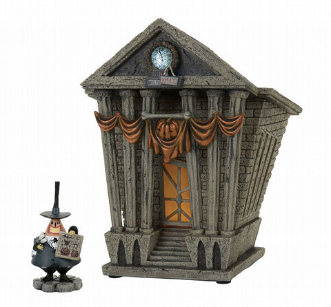 NBC The Nightmare Before Christmas Village - Halloween Town City Hall Statue