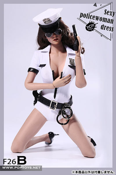 1/6 Sexy Policewoman Set / White (DOLL ACCESSORY)　