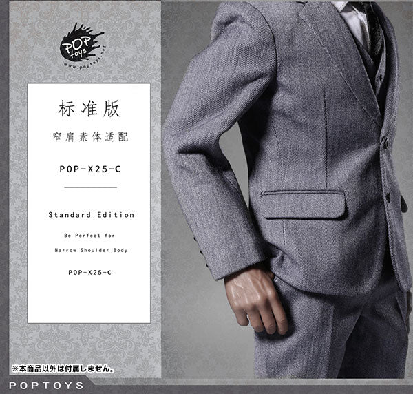 1/6 Men's Suit Set / Gray (DOLL ACCESSORY)　