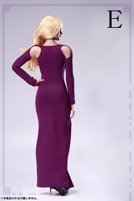 1/6 Bare Shoulder Evening Dress Set Purple (DOLL ACCESSORY)　