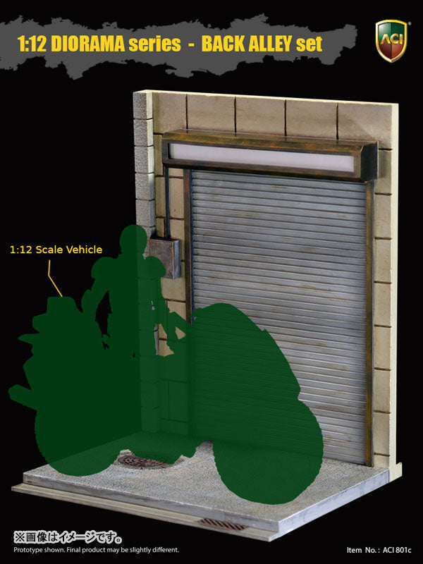 1/12 Diorama Series Back Alley Set Roller Shutter(Provisional Pre-order)