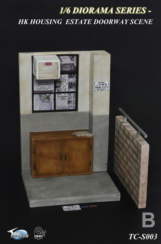 1/6 Diorama Series - Hong Kong Housing Estate Doorway Scene B