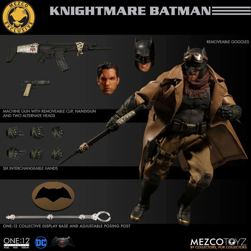 Batman vs Superman: Dawn of Justice: Mezco Limited Nightmare Batman 1/12 Action Figure