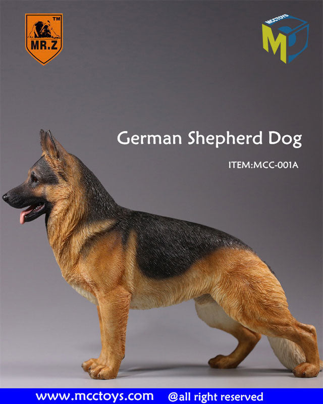 1/6 German Shepherd 001A Rich Black & Tan　