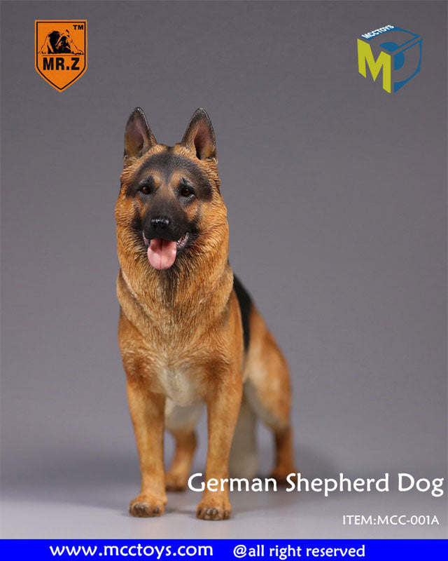 1/6 German Shepherd 001A Rich Black & Tan　