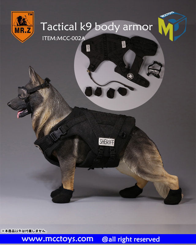 1/6 Tactical K9 Body Armor 002A Black　