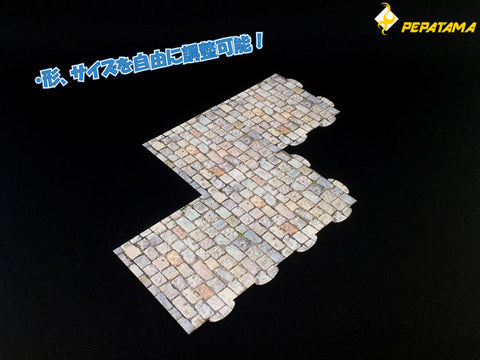 1/12 PEPATAMA Series F-002 Paper Diorama Joint Mat Paved Floor A