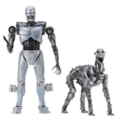 RoboCop Versus The Terminator - EndoCop & Terminator Dog 7 Inch Action Figure 2PK