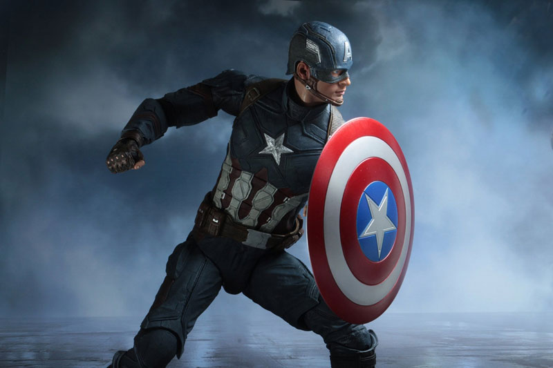 Captain America: Civil War - Captain America 1/4 Action Figure
