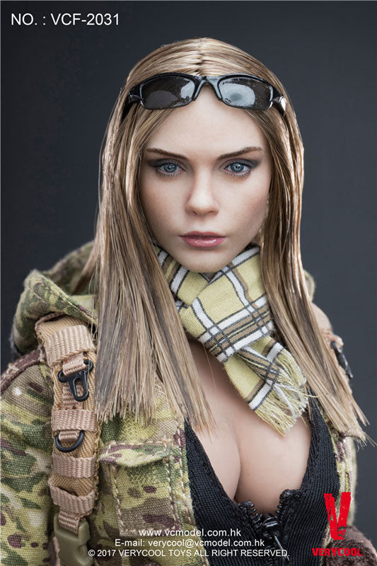 1/6 Action Figure MC Camouflage Woman Soldier Villa　