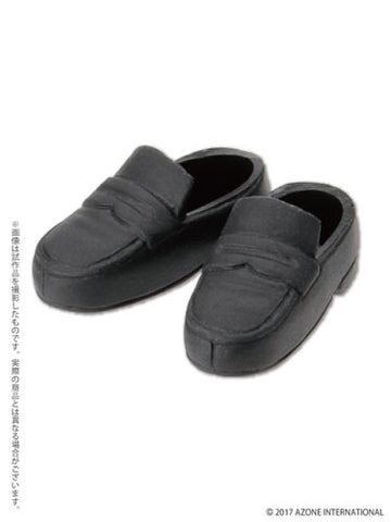 Doll Clothes - Picconeemo Costume - Soft Vinyl Loafer II - 1/12 - Black (Azone)