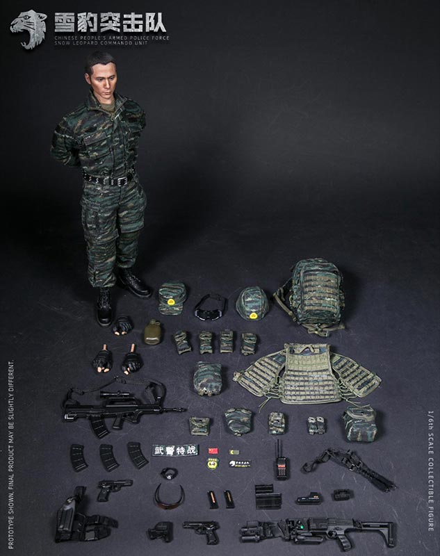 1/6 Action Figure Chinese People's Armed Police Force Snow Leopard Commando Unit Team Member　