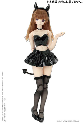 48cm/50cm Doll Wear - AZO2 Little Devil Costume Set / Enamel Black (DOLL ACCESSORY)