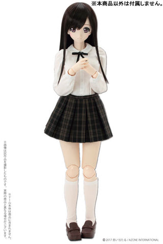 48cm/50cm Doll Wear - AZO2 Round Collar Classical School Girl Set / Beige x Black (DOLL ACCESSORY)