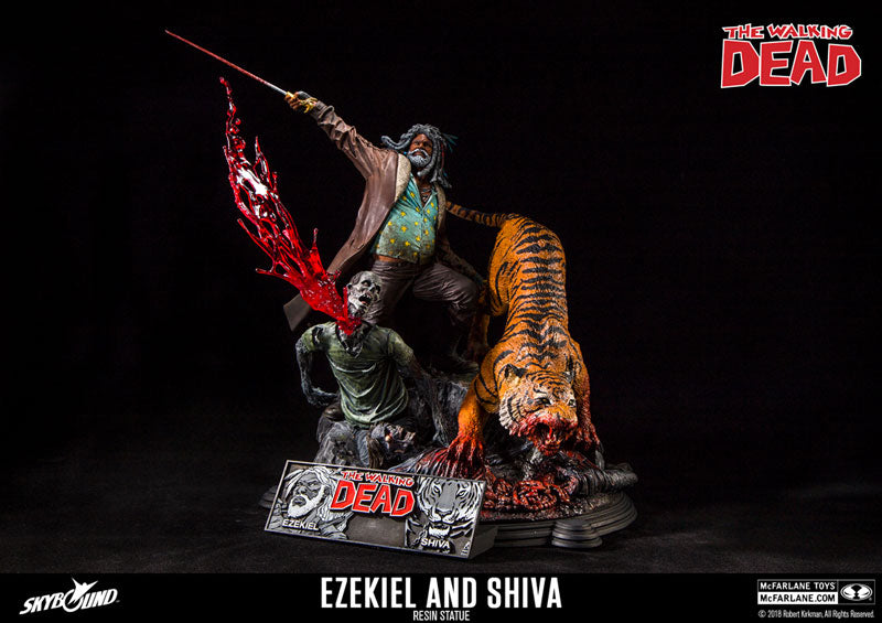 McFarlane Toys The Walking Dead Comic Ezekiel And Shiva Resin McFarlane Toys The Walking Dead Comic Ezekiel And Shiva Resin