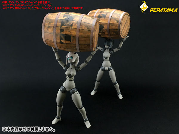 1/12 PEPATAMA Series S-006 Paper Diorama Barrel A / Wood