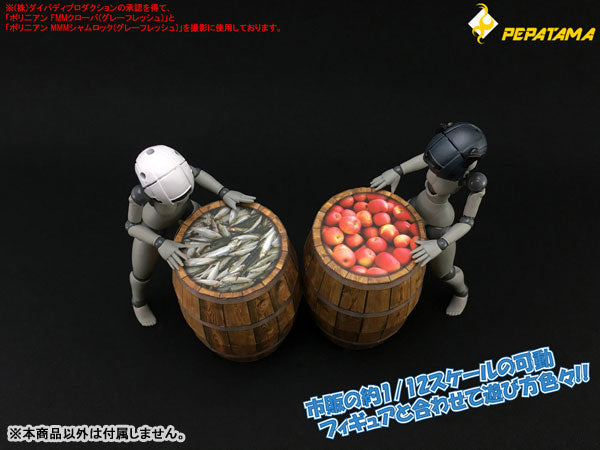 1/12 PEPATAMA Series S-006 Paper Diorama Barrel A / Wood