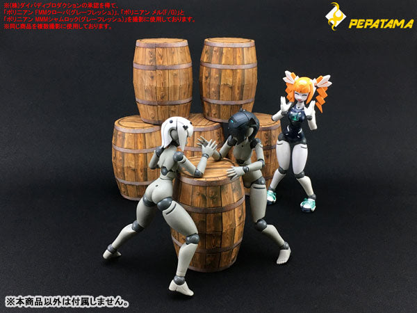 1/12 PEPATAMA Series S-006 Paper Diorama Barrel A / Wood