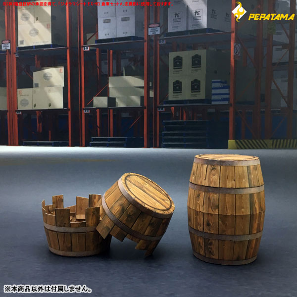 1/12 PEPATAMA Series S-006 Paper Diorama Barrel A / Wood