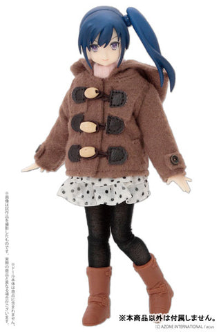 Doll Clothes - Picconeemo Costume - Duffel Coat - 1/12 - Camel (Azone)