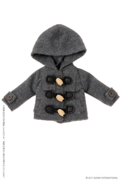 Doll Clothes - Picconeemo Costume - Duffel Coat - 1/12 - Gray (Azone)