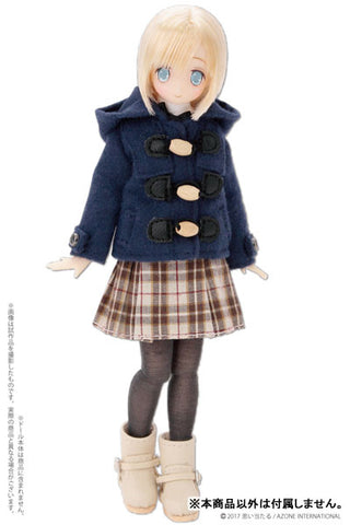 Doll Clothes - Picconeemo Costume - Duffel Coat - 1/12 - Navy (Azone)