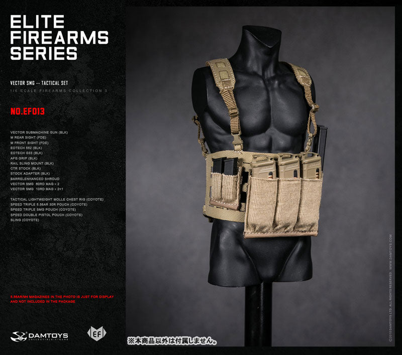 1/6 Elite Firearms Series 3 Vector SMG Tactical Set BLK/COYOTE　