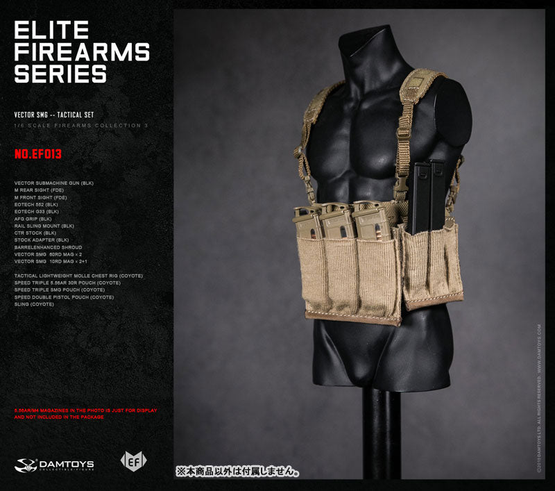 1/6 Elite Firearms Series 3 Vector SMG Tactical Set BLK/COYOTE