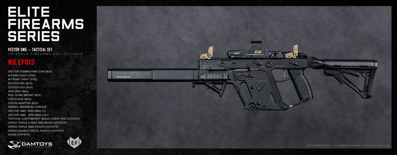 1/6 Elite Firearms Series 3 Vector SMG Tactical Set BLK/COYOTE　