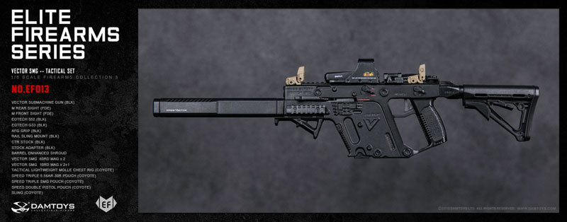 1/6 Elite Firearms Series 3 Vector SMG Tactical Set BLK/COYOTE