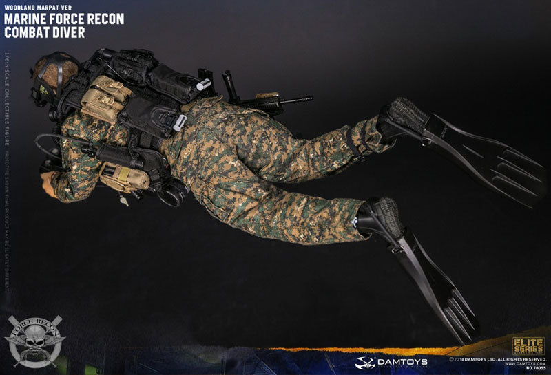 1/6 Marine Force Recon Combat Diver Woodland Marpat Ver