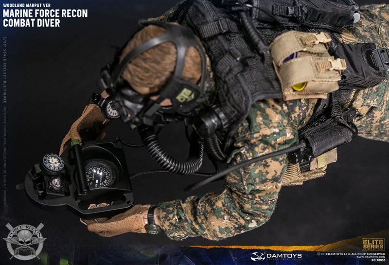 1/6 Marine Force Recon Combat Diver Woodland Marpat Ver