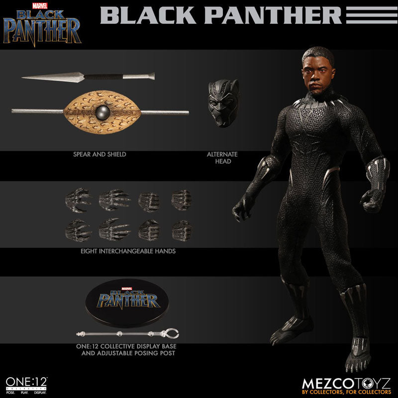 ONE:12 Collective - Black Panther: Black Panther 1/12 Action Figure