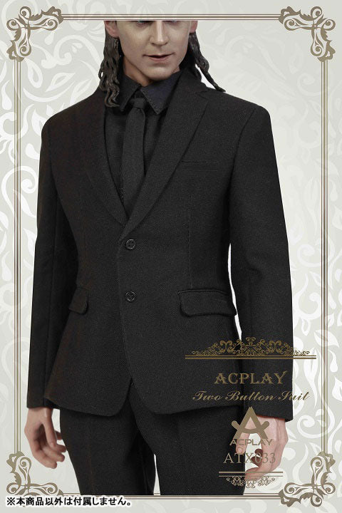 1/6 Men's Black Suit (ATX-033) (DOLL ACCESSORY)